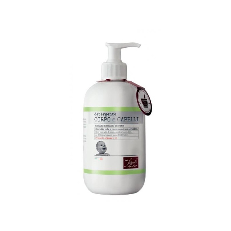 detergente fiocchi di riso per corpo/capelli dei bambini 400ml bianco