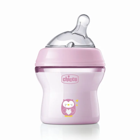 biberon chicco 813111 naturalfeeling per bambbino 0+ mese 150ml rosa