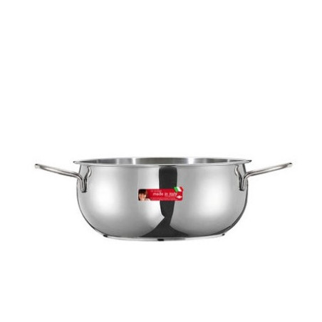 casseruola inoxriv river con 2 manico per induzione 24cm 5l in acciaio