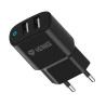 alimentatore da rete yenkee yac 2024bk 2xusb-a 12w 2.4a nero