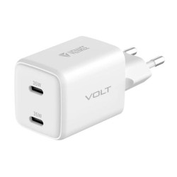 alimentatore da rete yenkee yac g35d usb-c 2x18w 3a bianco [azyenulyacg35dw]