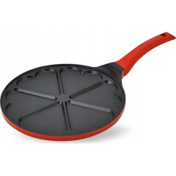 padella maestro heart per pancake in alluminio 26cm rosso [mr-1222-a]