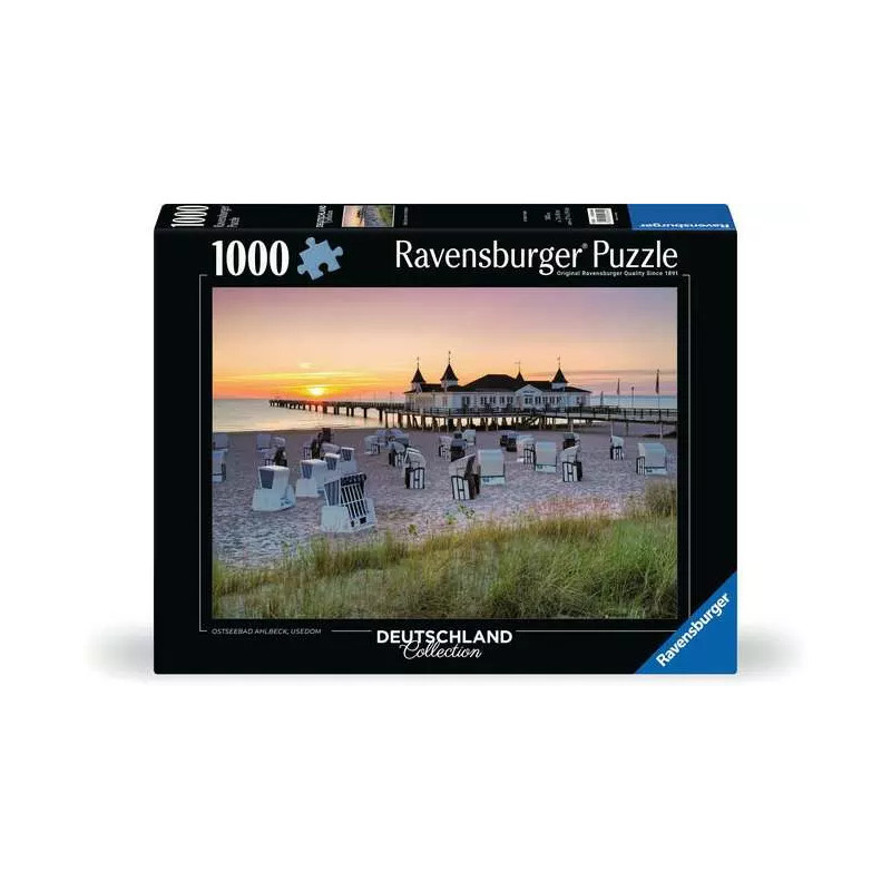 puzzle ravensburger collection spiaggia di ahlbeck usedom multicolore