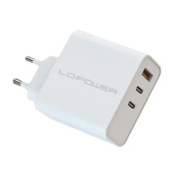 alimentatore da rete lc-power 1xusb-c 65w/1xusb-a 15w/1xusb-c