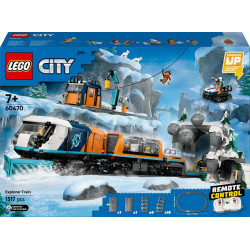 gioco da costruzione lego city explorers treno arctic polar express