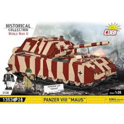 kit modello cobi blocks panzer viii maus 1:35 rosso/beige 1353pz