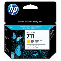 Cartuccia hp 711 da 29ml 3 cartucce giallo [cz136a]