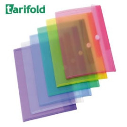 Cartellina a busta tarifold 12 pz. con velcro colori assortiti [b510209]