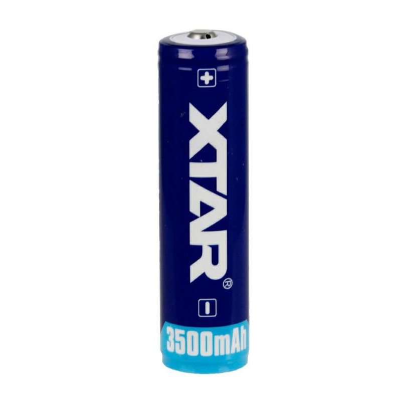 batteria xtar 18650-350pcm 3.6v li-ion 3500mah [18650-3500]