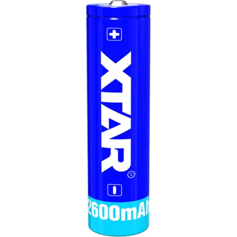 batteria xtar 18650 3.7w li-ion 2600mah [18650-2600]