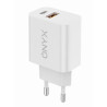 alimentatore da rete onyx cm1 usb-c + usb-a 20w bianco [20w