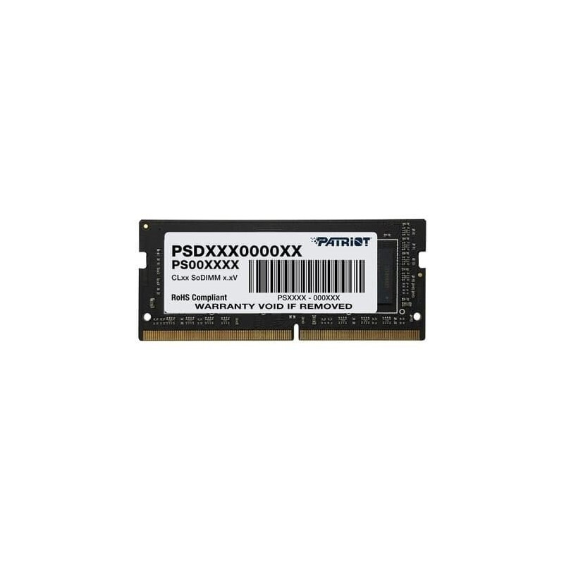 ram so-dimm ddr4 1x8gb patriot 3200mhz nero [psd48g320082s]
