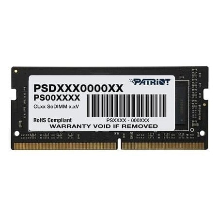 ram so-dimm ddr4 1x8gb patriot 3200mhz nero [psd48g320082s]
