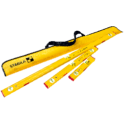 set di livelle a bolla stabila pro 80 asm 120/60/30cm giallo 3pz