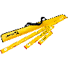 set di livelle a bolla stabila pro 80 asm 120/60/30cm giallo 3pz