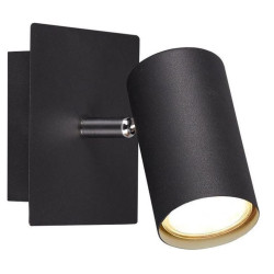 applique da parete a led trio marley i gu10 ip20 nero [802400132]