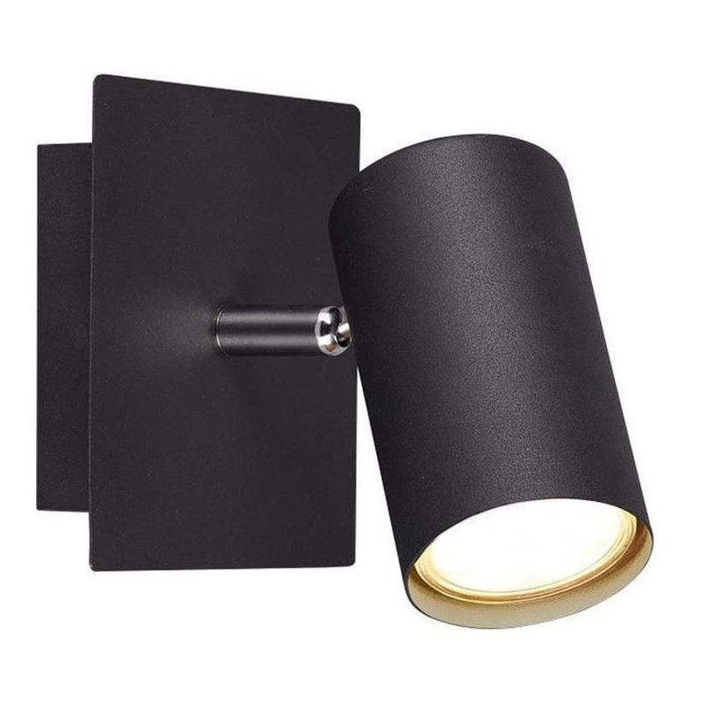 applique da parete a led trio marley i gu10 ip20 nero [802400132]