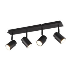 plafoniera trio angelo 5w 4xgu10 nero opaco [880400432]