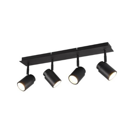 plafoniera trio angelo 5w 4xgu10 nero opaco [880400432]
