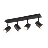 plafoniera trio angelo 5w 4xgu10 nero opaco [880400432]