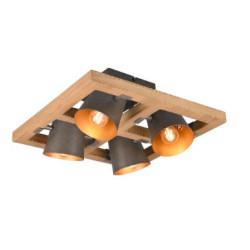 plafoniera trio bell 25w 4xe14 nichel anticato [601900467]