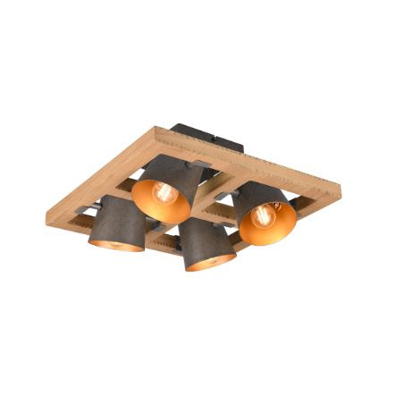 plafoniera trio bell 25w 4xe14 nichel anticato [601900467]