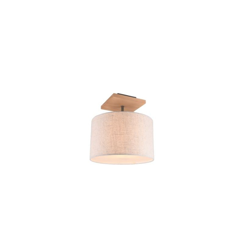 lampada da soffitto a led trio elmau e27 60w ip20 bianco nichel anticato