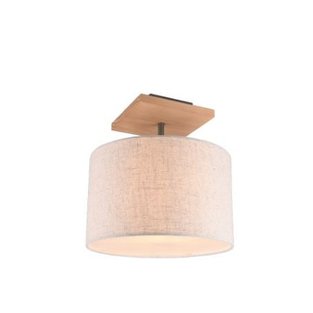 lampada da soffitto a led trio elmau e27 60w ip20 bianco nichel anticato