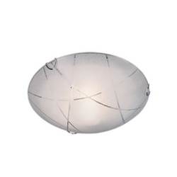 plafoniera a led trio sandrina e27 ip20 40w bianco [601200100]