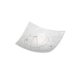 plafoniera a led trio spirelli e27 ip20 40w bianco [604400101]