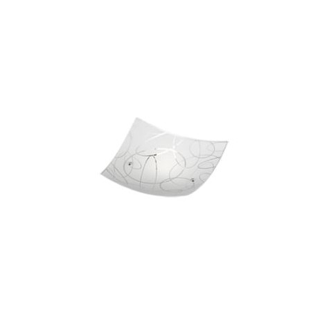 plafoniera a led trio spirelli e27 ip20 40w bianco [604400101]