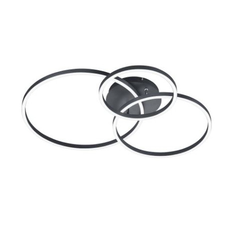 plafoniera a led trio winona 28w ip20 3200lm 2700-6500k nero