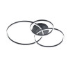 plafoniera a led trio winona 28w ip20 3200lm 2700-6500k nero
