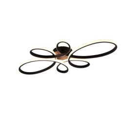 plafoniera a led trio fly 32w 3000k ip20 3900lm nera opaca [645619132]