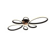 plafoniera a led trio fly 32w 3000k ip20 3900lm nera opaca [645619132]