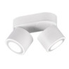 plafoniera a led trio taurus 2x450lm 5w 3000k orientabile bianco
