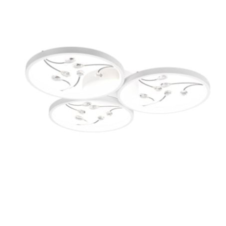 plafoniera a led trio groovy orientabile 30w 3800lm 4000k bianco