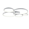 plafoniera a led trio rondo 5 anelli dimmerabili 49w 3000k ip20 5800lm