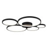 plafoniera a led trio rondo 49w 5800lm 3000k nero opaco [622610532]