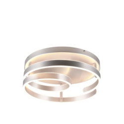 plafonnier led 58w aluminium brossÃ© 3000k 6800lm - trio -