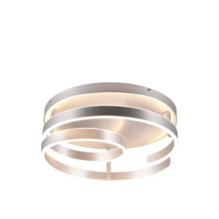 plafonnier led 58w aluminium brossÃ© 3000k 6800lm - trio -