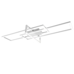 plafoniera a led trio salinas 34w 4100lm 4000k ip20 bianco opaco