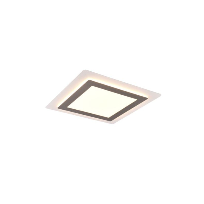 plafoniera a led trio morgan quadrata dimmerabile cct 46w ip20 2700-6500k