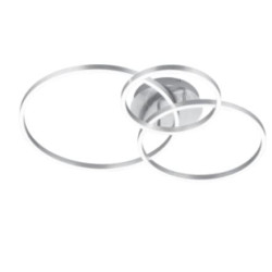 lampada da soffitto a led trio winona rgb dimmerabile con telecomando