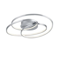 plafoniera a led trio gale integrata 38.5w 5000lm ip20 3000k nichel