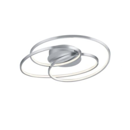 plafoniera a led trio gale integrata 38.5w 5000lm ip20 3000k nichel