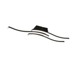 plafoniera a led rio route iii 3x5w ip20 3000k ip20 nero [r62473132]