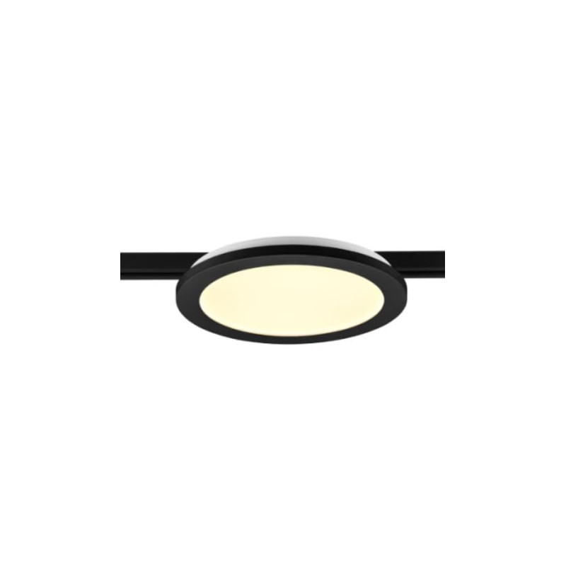 plafoniera a led trio duoline rotonda 13w 1400lm ip20 3000k nero