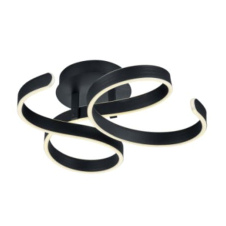 lampada da soffittoa led trio francis 40w 4650lm ip20 3000k antracite