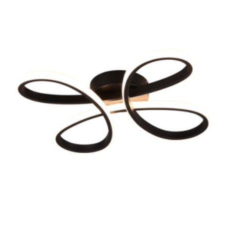 plafoniera a led trio fly 3 livelli 22w ip20 3000k 2600lm nero [645610132]